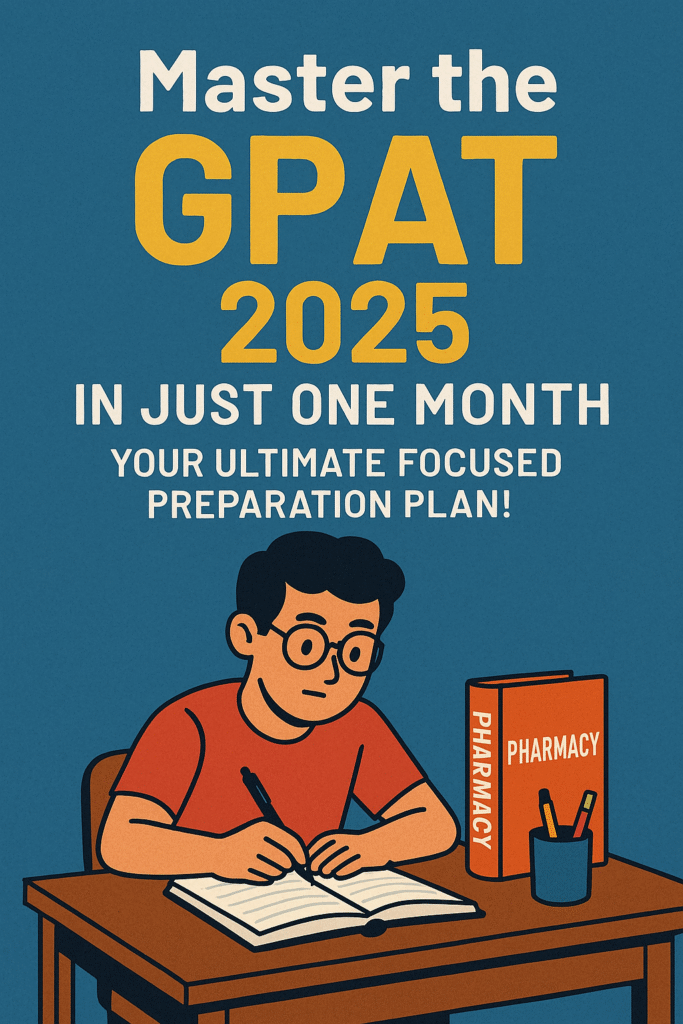 Master the GPAT 2025 in Just One Month Your Ultimate Focused Preparation Plan!