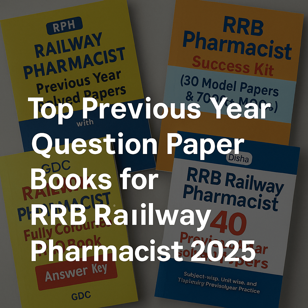 Best RRB Railway Pharmacist Previous Year Question Paper Books 2025