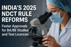 NDCT 2019 Rule Reforms: Accelerating Approvals for BA/BE Studies & Test Licences