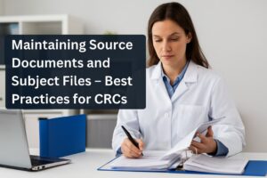 Maintaining Source Documents and Subject Files – Best Practices for CRCs GCP-Compliant Clinical Documentation Guide